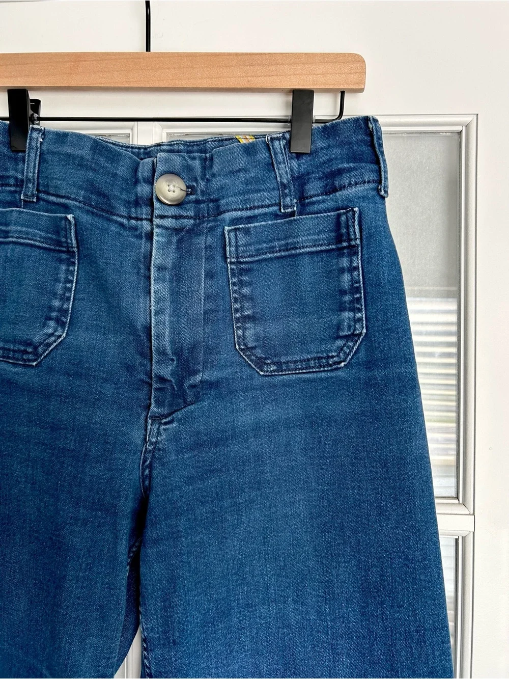 Maeve Colette High-Rise Wide-Legged Cropped Jeans - Picture 2 of 8